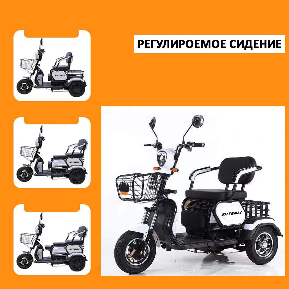 Электрический трицикл 48v12A Shtenli Model 31